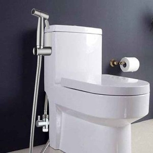 Single hole Bidet Stainless Steel Self-Cleaning Contemporary 1.5m water inlet pipe of base 1/2 EU