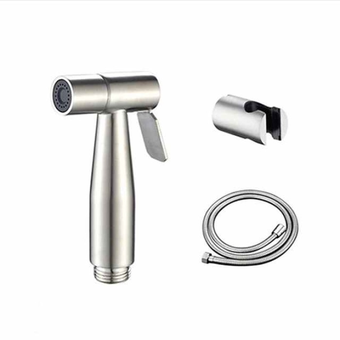 Wall Mounted Bidet Tap Sprayer,304 Stainless Steel Wire Trefilation, Multifunctional High Pressure Bidet Sprayer Tap Set, Used In Bathrooms