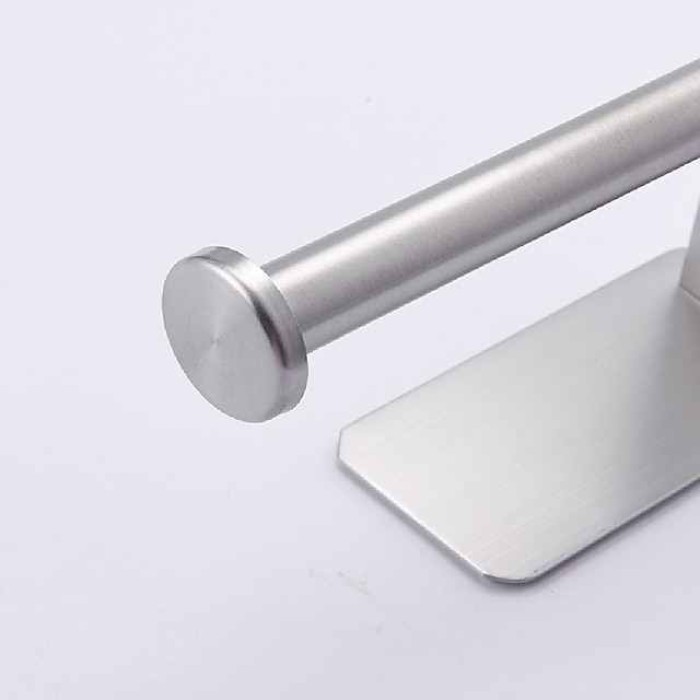 Toilet Paper Holder Self Adhesive 304 Stainless Steel For Bathroom and Kitchen(Black/Brushed Nickel)