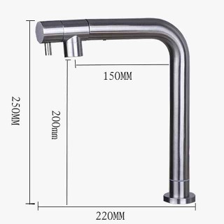 Kitchen faucet - Single Handle One Hole Stainless Steel Pull-out /Pull-down Other Contemporary Kitchen Taps cold or hot water only