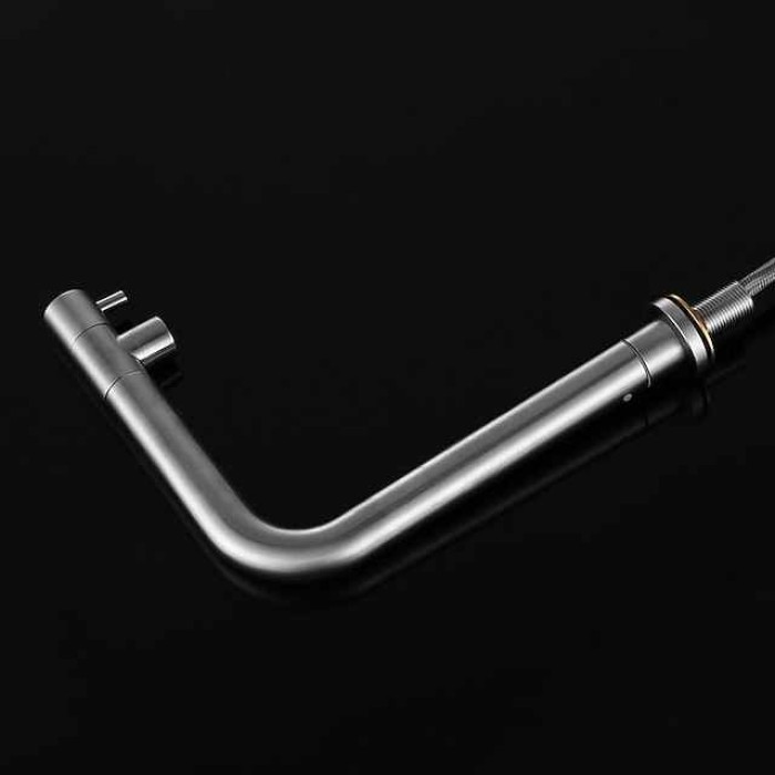 Kitchen faucet - Single Handle One Hole Stainless Steel Pull-out /Pull-down Other Contemporary Kitchen Taps cold or hot water only