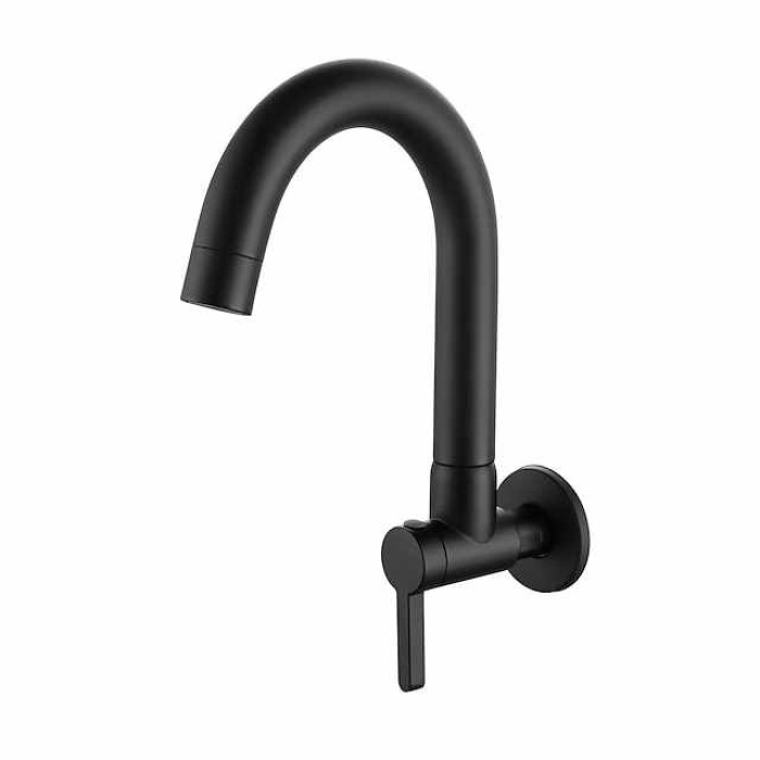 Kitchen faucet - Single Handle One Hole Chrome / Brushed / Painted Finishes Bar /Prep Wall Mounted Contemporary Kitchen Taps for Cold or Hot Water Only