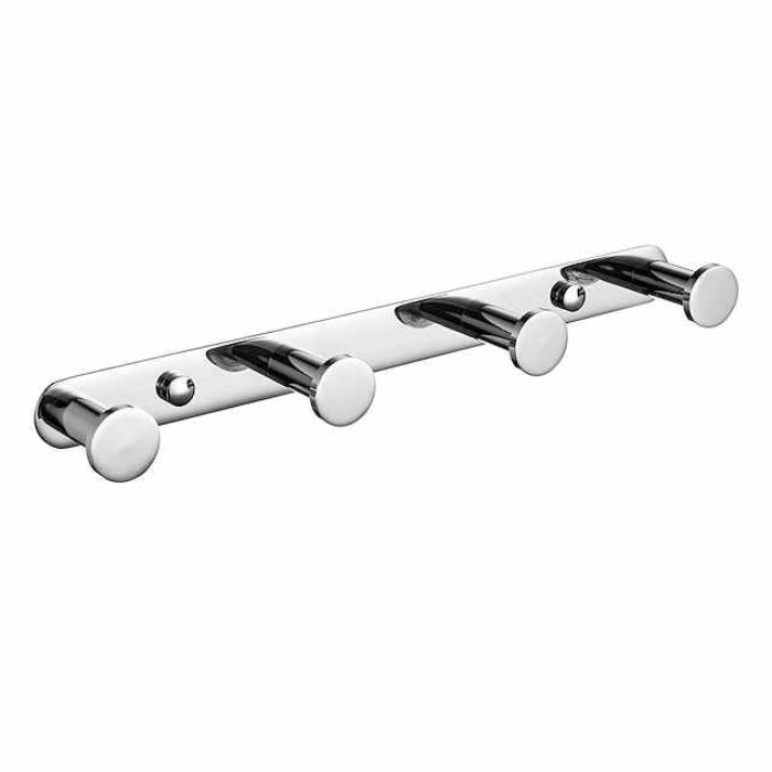 Multifunction Robe Hook, Modern Style, 304 Stainless Steel, 4-Finish Black, Chrome, Brushed, Gold- for Bathroom and Bedroom Wall Mounted