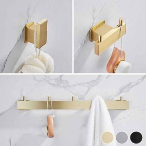 Robe Hook Creative Contemporary Modern Aluminum 1pc Bathroom Wall Mounted