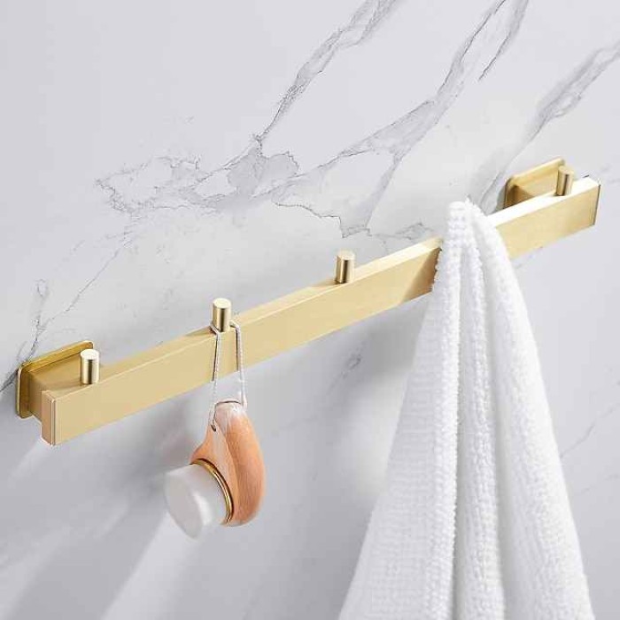 Robe Hook Creative Contemporary Modern Aluminum 1pc Bathroom Wall Mounted