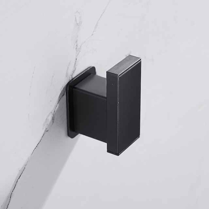 Robe Hook Creative Contemporary Modern Aluminum 1pc Bathroom Wall Mounted