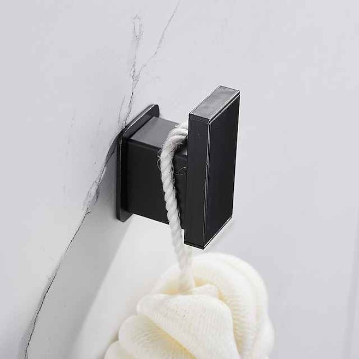 Robe Hook Creative Contemporary Modern Aluminum 1pc Bathroom Wall Mounted