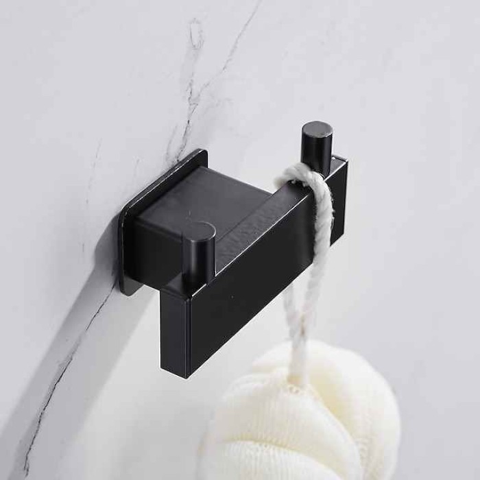 Robe Hook Creative Contemporary Modern Aluminum 1pc Bathroom Wall Mounted