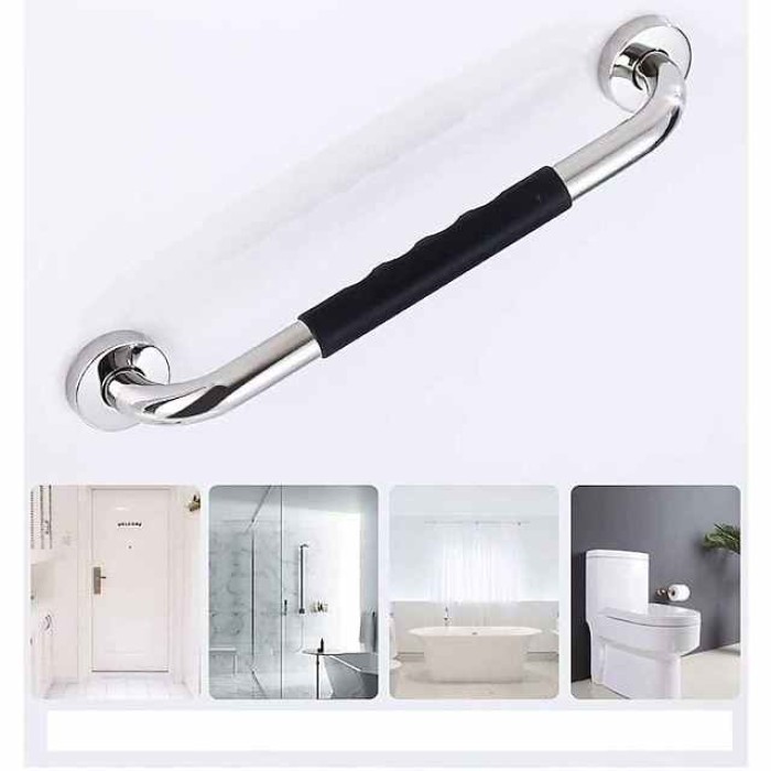 Grab Bars For Shower,304 Stainless Steel Handrail Bathroom Bathtub Elderly Disabled Toilet Toilet Safety Non-Slip Toilet Railing