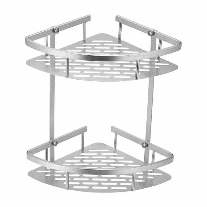 Bathroom Corner Shower Rack 2/3 Layer Space Aluminum Bathroom Shelf Accessories Set Removable Rack Bathroom Shelf organizador