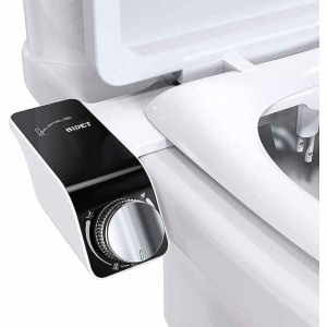 Bidet Attachment for Toilet - Self Cleaning Dual Nozzle, Non-Electric Bidet, Warm Fresh Water Bidet Sprayer With Pressure Controls