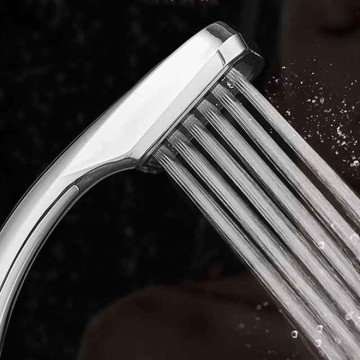 Shower Faucet,300 Holes Shower Head Bracket Hose Set High Pressure Rainfall Water Saving Flow with Chrome Spray Water Saving Bathroom Fixture Accessories