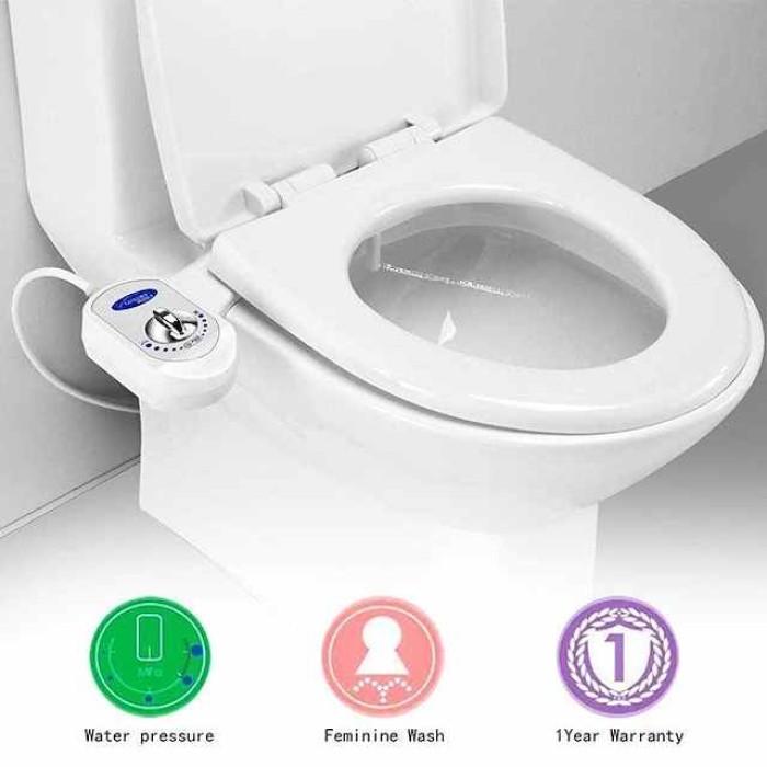 Bidet Attachment,Non-Electric Cold Water Bidet Toilet Seat Attachment with Pressure Controls