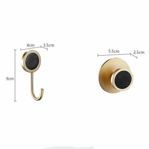 Punch-Free Shell Brass Clothes Hook Bathroom Wall Hook Clothes Hook Toilet Toilet Single Hook