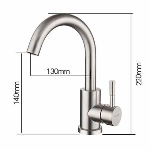 Bathroom Sink Faucet - Rotatable / Classic Stainless Steel / Painted Finishes Centerset Single Handle One Hole Bath Taps