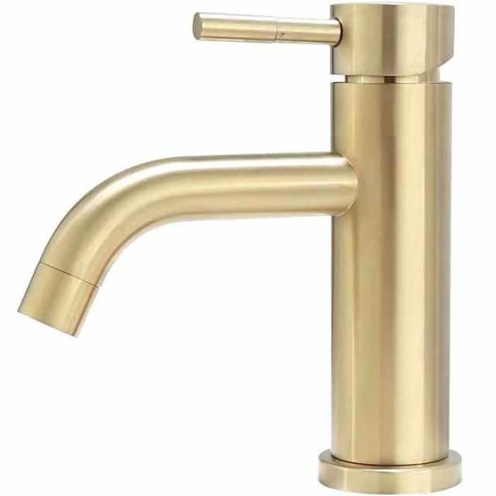 Bathroom Sink Faucet - Waterfall Brushed Centerset Single Handle One HoleBath Taps