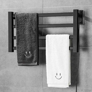 Towel Warmer Intelligent Electric Towel Rack Bathroom Towel Bar Electric Heating Constant Temperature Drying Perforated Free Towel Rack