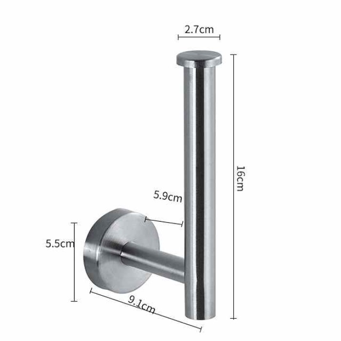 Self-adhesive Toilet Paper Holder Wall Mounted Bathroom 304 Stainless Steel Paper Towel Rack Toilet Multi-Function Toilet Paper Rack Perforated Paper Towel Rack