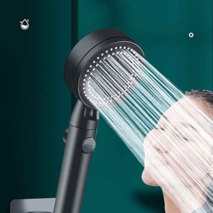 Shower Head High Pressure Handheld Spray Anti-drop Nozzle with 5 Spray Mode Showerhead, with Stop Button Adjustable High-Pressure Water Saving, Shower Bathroom Accessories