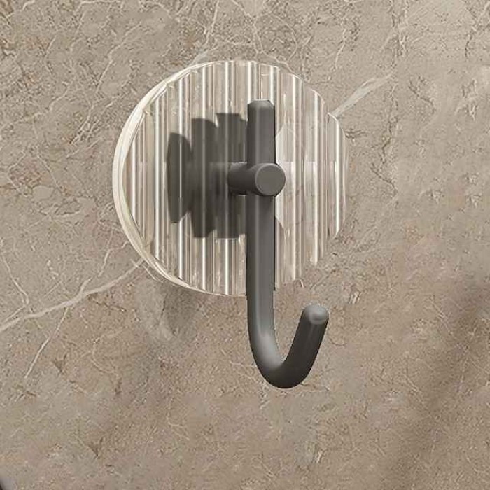 Acrylic Hook Hole-Free Adhesive Hook Strong Adhesive Door Entry Key Bathroom Towel Clothes Hook