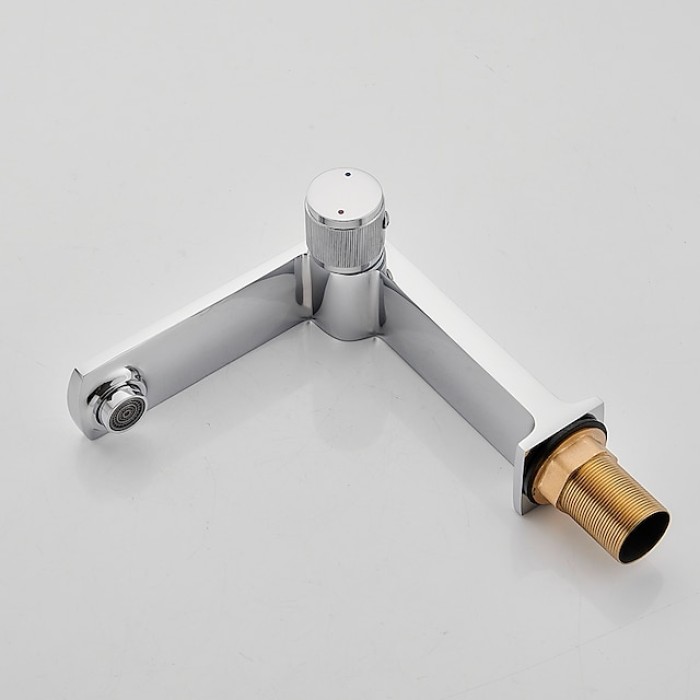 Basin Sink Mixer Taps, Bathroom Sink Faucet Single Handle One Hole Deck Mounted Vessel Water Tap with Hot and Cold Hose