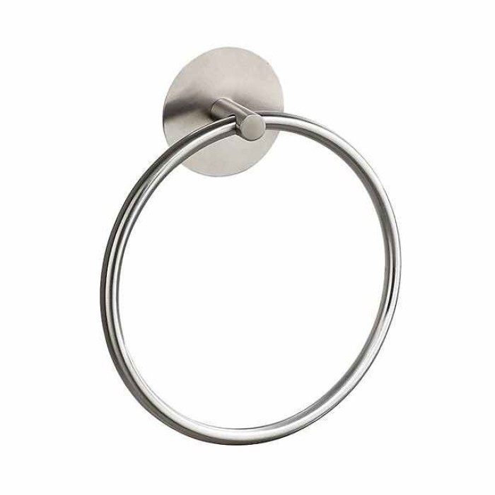 Towel Ring for Bathroom, Self-adhesive Hand Towel Holder Wall Mounted,304 Stainless Steel Bath Towel Hanger/Round Hand Towel Rack Perfect for Bathroom, Sink, Kitchen