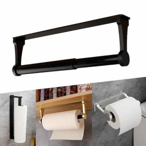 Toilet Paper Holder Aluminum Self Adhesive Toilet Roll Holder for Bathroom/Kitchen Tissue Holder