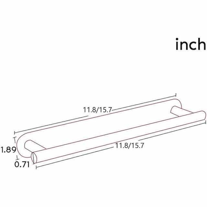 304 Stainless Steel Towel Rack Free Punching Bathroom Towel Rack Bathroom Rack Towel Rack Towel Bar Single Rod