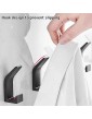 1PC Adhesive Hooks, Bath Towel Hooks Coat Hooks, Anti-Rust Waterproof Sticky Hooks for Kitchen Bathroom Office Toilet Wall Hanger,Aluminum