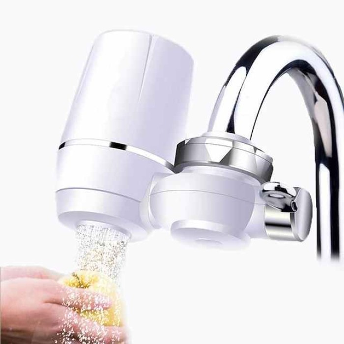 7 Stage Faucet Water Filter System Replacement Ceramic Filter, Faucet Water Filtration System, Tap Water Filter Sprayer Head Nozzle, Reduces Chlorine, Heavy Metals and Bad Taste