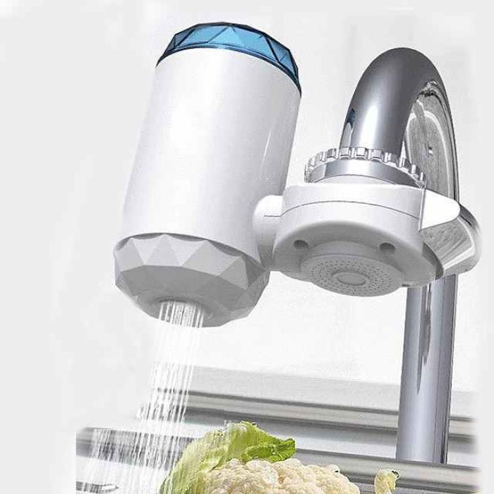 7 Stage Faucet Water Filter System Replacement Ceramic Filter, Faucet Water Filtration System, Tap Water Filter Sprayer Head Nozzle, Reduces Chlorine, Heavy Metals and Bad Taste