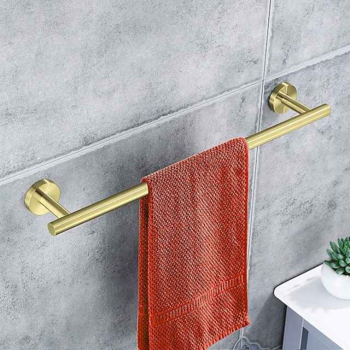 Bathroom Towel Bar, Bath Accessories Thicken Stainless Steel Shower Towel Rack for Bathroom, Towel Holder Wall Mounted 30-60cm