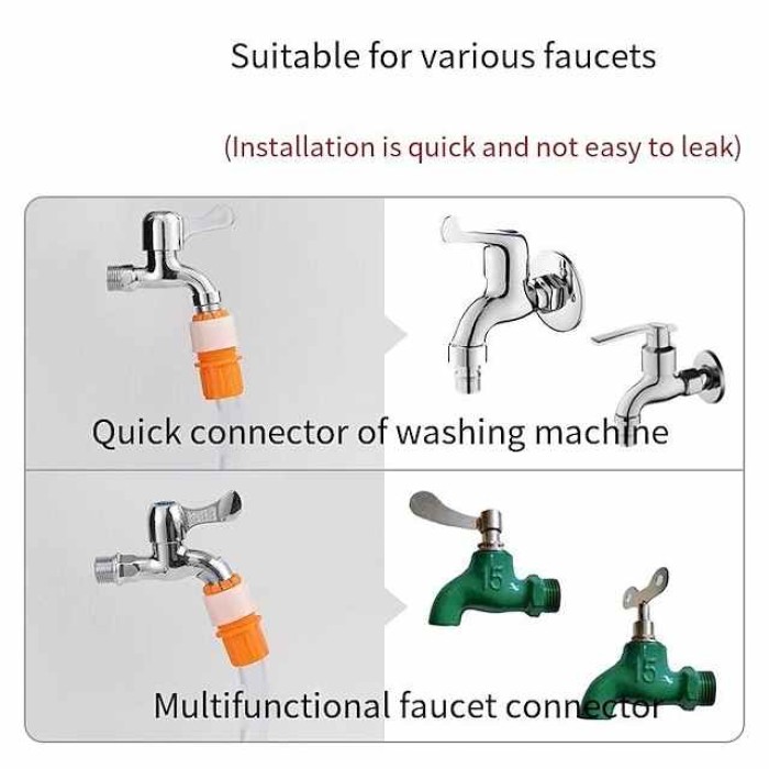 5Pcs Faucet Joint Hose To Hard Pipes Adapter Tap Connector Faucet Adapter Multipurpose garden Tap Hose Connector