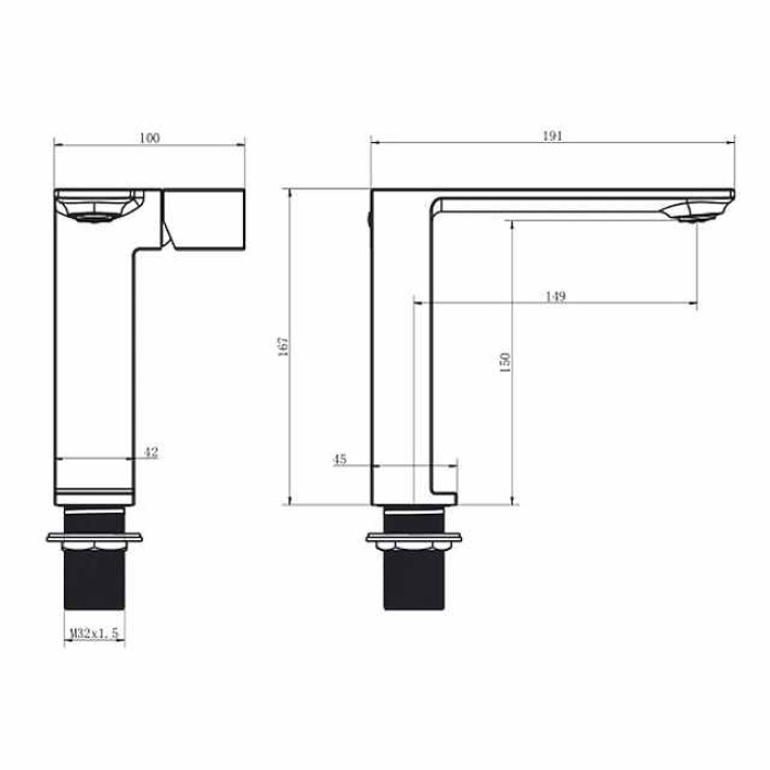 Bathroom Faucet Sink Mixer Basin Taps, Single Knob Monobloc Washroom Vessel Tap with Cold and Hot Hose