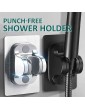 Shower Head Bracket No Drilling Holder, 360° Adjustable Without Drilling ABS Wall Bracket Replacement Waterproof Attachment for Bathroom