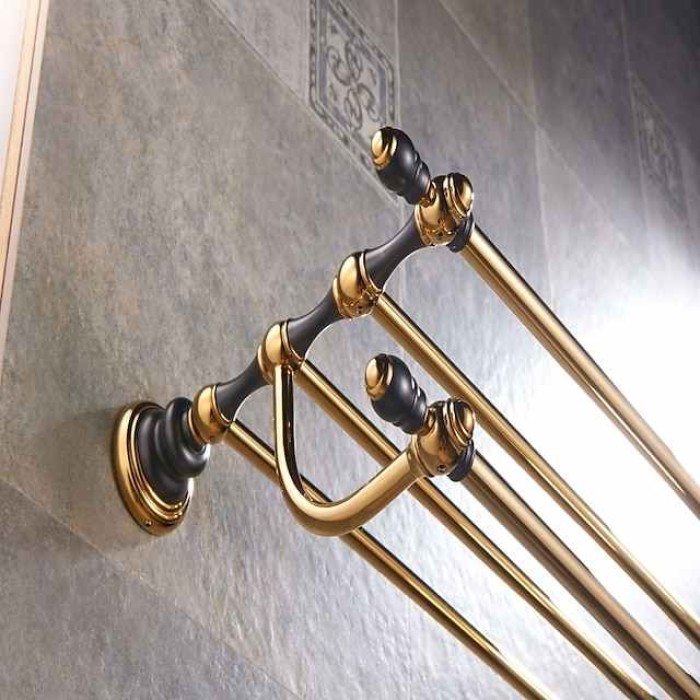 Towel Bar Cool New Design Creative Antique Country Brass 1PC - Bathroom / Hotel bath Double Wall Mounted