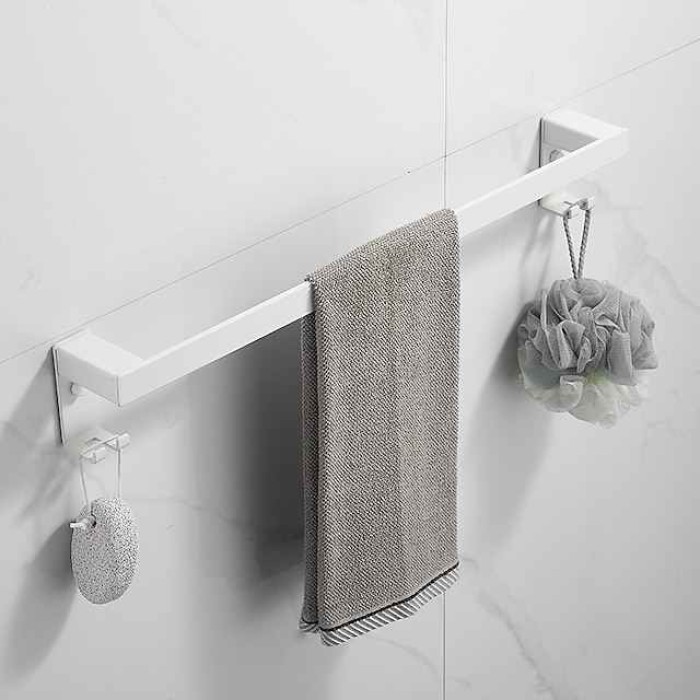 Towel Holder Towel Bar Creative Contemporary  Modern Aluminum 1PC 1-Towel Bar Wall Mounted