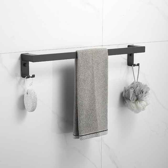 Towel Holder Towel Bar Creative Contemporary  Modern Aluminum 1PC 1-Towel Bar Wall Mounted