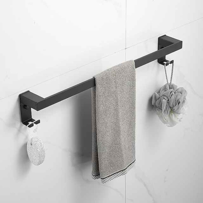 Towel Holder Towel Bar Creative Contemporary  Modern Aluminum 1PC 1-Towel Bar Wall Mounted