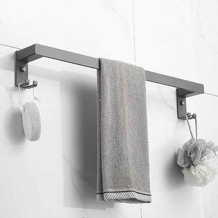 Towel Holder Towel Bar Creative Contemporary  Modern Aluminum 1PC 1-Towel Bar Wall Mounted