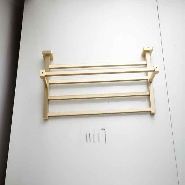 Bathroom Shelf Cool / New Design / Creative Modern / Country Brass 1PC - Bathroom / Hotel bath Double Wall Mounted