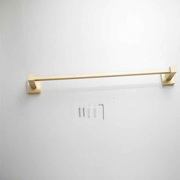 Bathroom Towel Rack Hooks Kitchen Hand Towel Holder New Design Modern Country Brass 1PC - Bathroom Hotel bath 1-Towel Bar Wall Mounted