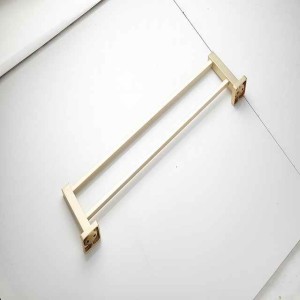 Bathroom Towel Rack Hooks Kitchen Hand Towel Holder Cool New Design Modern Country Brass 1PC Bathroom Hotel bath 2-tower bar Wall Mounted