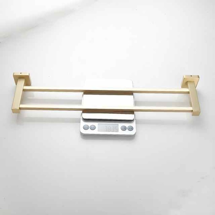 Bathroom Towel Rack Hooks Kitchen Hand Towel Holder Cool New Design Modern Country Brass 1PC Bathroom Hotel bath 2-tower bar Wall Mounted