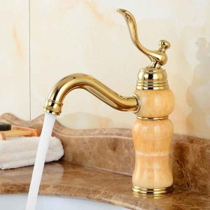 Bathroom Sink Faucet - Classic Electroplated Centerset Single Handle One HoleBath Taps