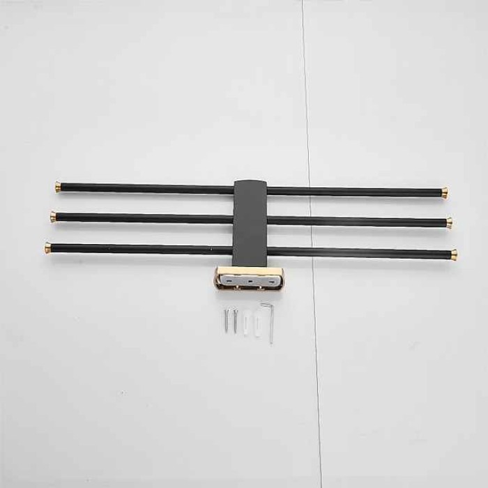 Towel Bar Cool / New Design Modern / Country Brass 1PC - Bathroom / Hotel bath 3-towel bar Wall Mounted