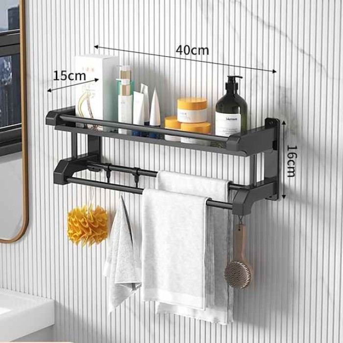 Toilet Storage Rack Non Perforated Stainless Steel Towel Rack Bathroom Towel Rack Hotel Bathroom Hardware Pendant