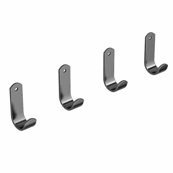 Space Aluminum Punching Free Hook Storage Hook Household Single Hook