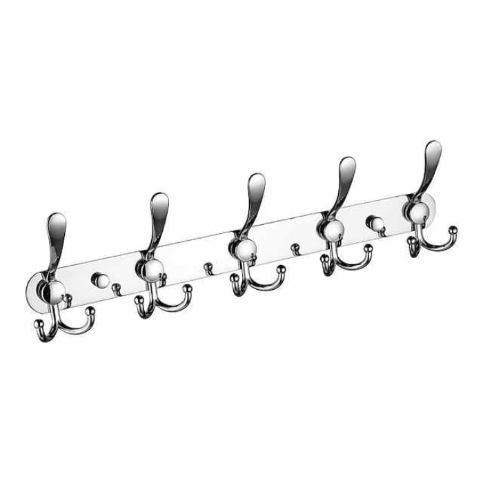 Clothing Hook Multifunctional Row Hook Stainless Steel Bathroom Towel Hook Metal Hook Hardware Pendant