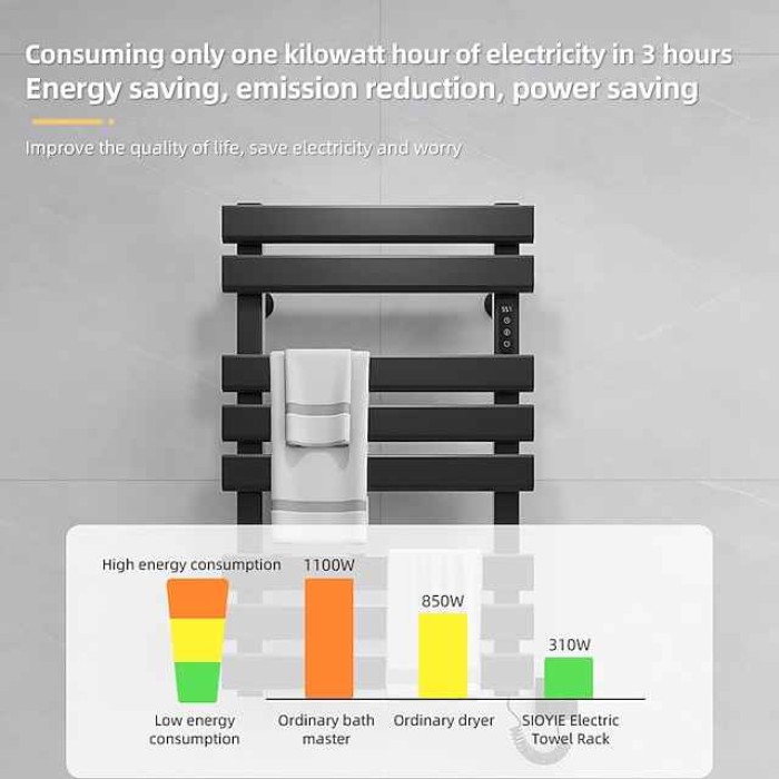 Electric Towel Warmers Radiator, Wall-Mounted & Freestanding Heated Towel Drying Rack, Heated Towel Rail for Bathroom